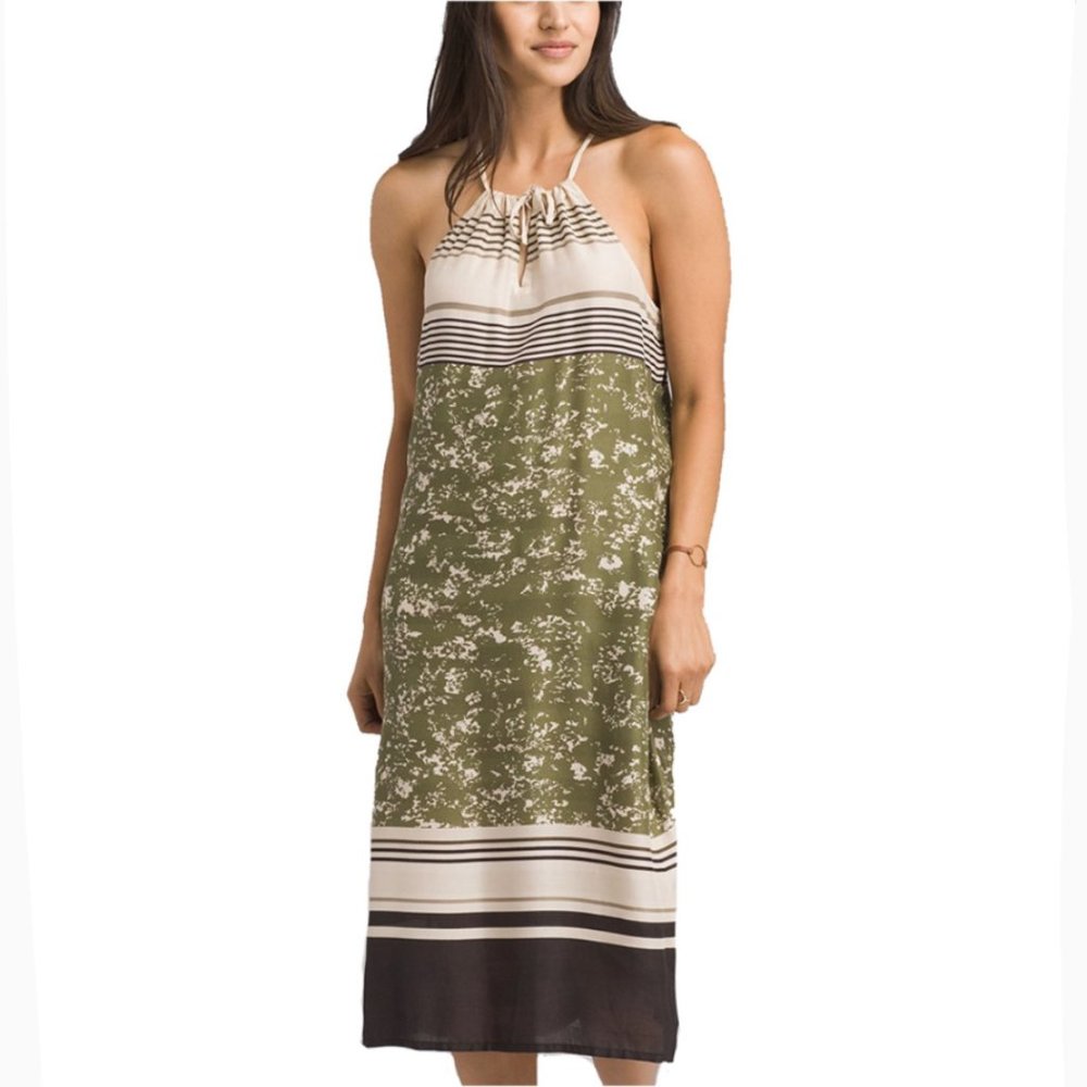 NWT Prana Parisol Midi Dress Cargo Canopy